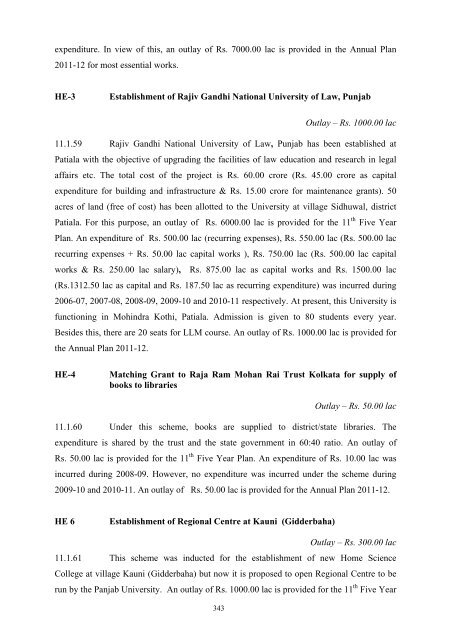 Writeup AP 2011-12 - Punjab State Planning Board