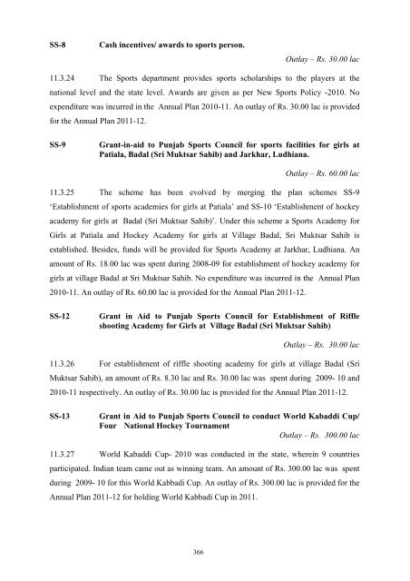 Writeup AP 2011-12 - Punjab State Planning Board