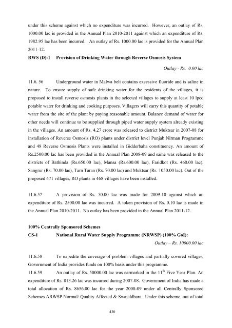 Writeup AP 2011-12 - Punjab State Planning Board