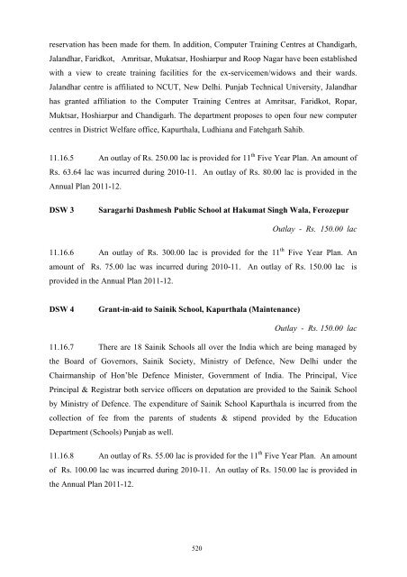 Writeup AP 2011-12 - Punjab State Planning Board