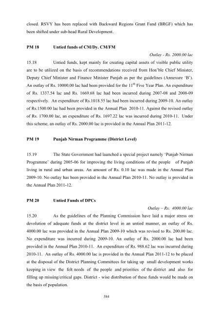 Writeup AP 2011-12 - Punjab State Planning Board