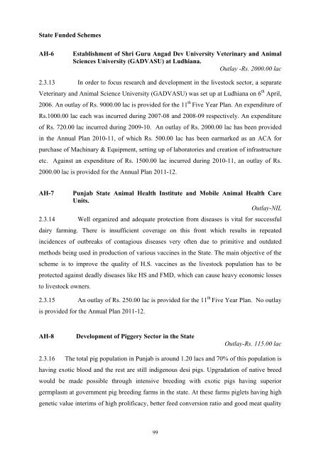 Writeup AP 2011-12 - Punjab State Planning Board