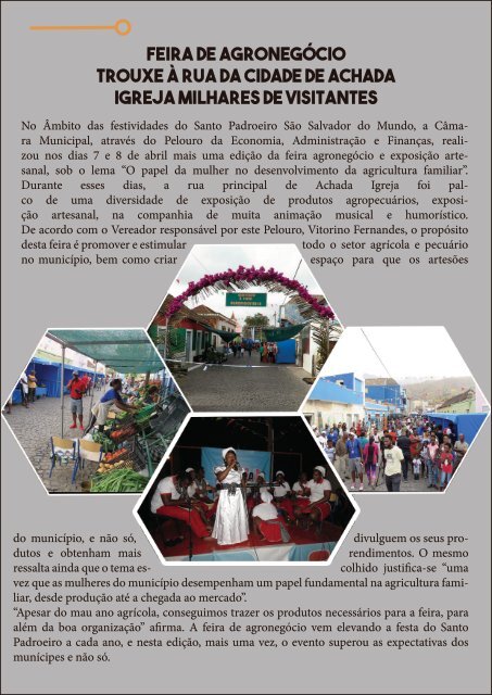 Revista sobre as festividades do Santo Padroeiro - São Salvador do Mundo 2018      