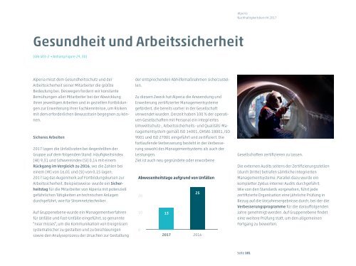 Nachhaltigkeitsbericht Alperia 2017