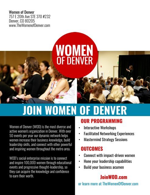 Women of Denver Magazine: Summer 2018