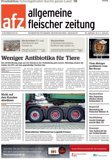 afz - allgemeine fleischer zeitung 23/2018