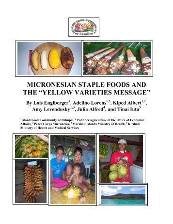 micronesian staple foods and the “yellow varieties message”