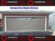 Garage Door Repair Orleans