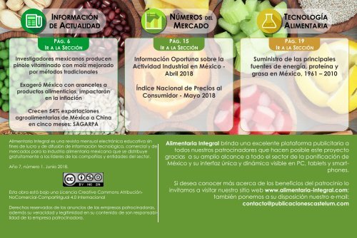 ALIMENTARIA INTEGRAL  JUNIO 2018