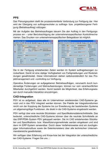 PDV Das ERP/ PPS & PDM-System für den ... - it-auswahl.de