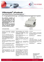 VISkompakt ePostbook - PDV-Systeme