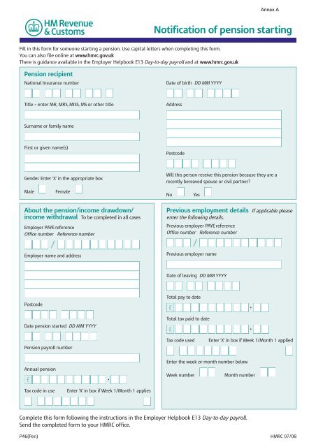 Notes for Payroll Software Developers - HM Revenue & Customs