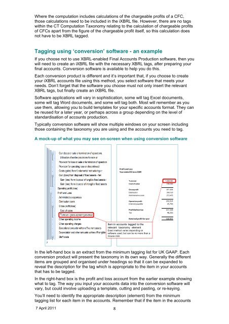 XBRL - when to tag, how to tag, what to tag - HM Revenue & Customs