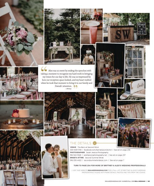 Real Weddings Magazine - Summer/Fall 2018