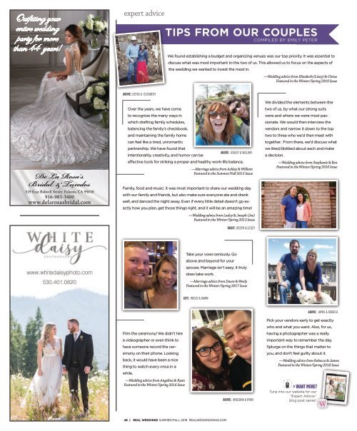 Real Weddings Magazine - Summer/Fall 2018