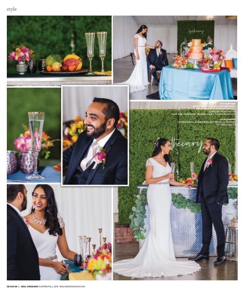 Real Weddings Magazine - Summer/Fall 2018 - Silk and Spices-A Decor Inspiration Story {The Digital Layout}