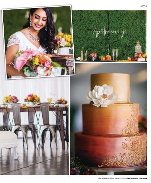 Real Weddings Magazine - Summer/Fall 2018 - Silk and Spices-A Decor Inspiration Story {The Digital Layout}