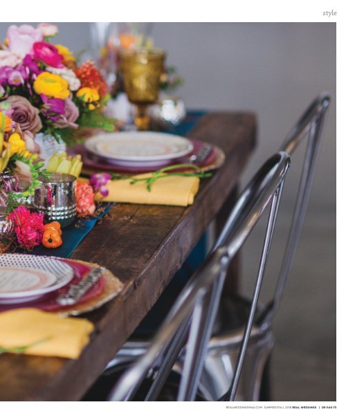 Real Weddings Magazine - Summer/Fall 2018 - Silk and Spices-A Decor Inspiration Story {The Digital Layout}