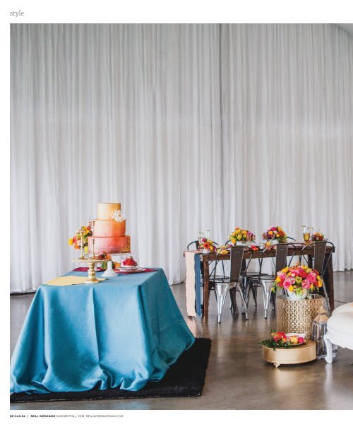 Real Weddings Magazine - Summer/Fall 2018 - Silk and Spices-A Decor Inspiration Story {The Digital Layout}