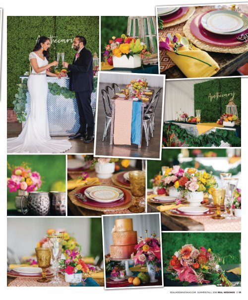 Real Weddings Magazine - Summer/Fall 2018 - Silk and Spices-A Decor Inspiration Story {The Digital Layout}