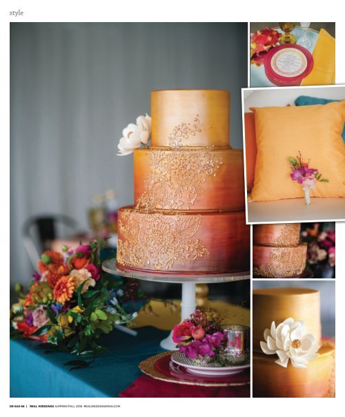 Real Weddings Magazine - Summer/Fall 2018 - Silk and Spices-A Decor Inspiration Story {The Digital Layout}