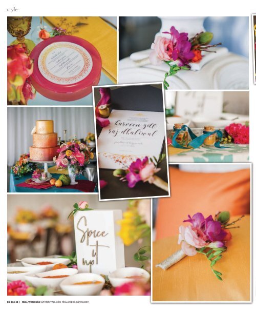 Real Weddings Magazine - Summer/Fall 2018 - Silk and Spices-A Decor Inspiration Story {The Digital Layout}