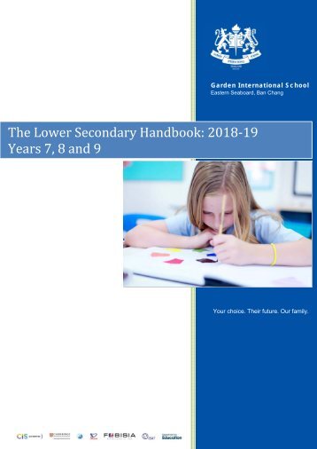 GIS Lower Secondary Handbook  2017-18