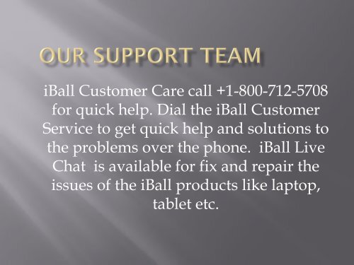 +1-800-712-5708 iball support number