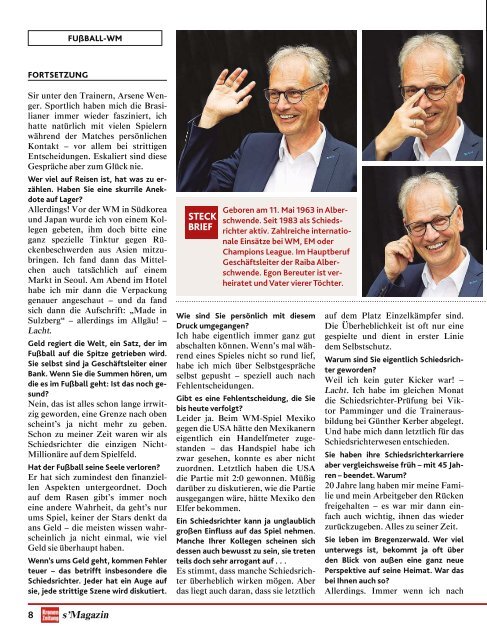 s'Magazin usm Ländle, 17. Juni 2018