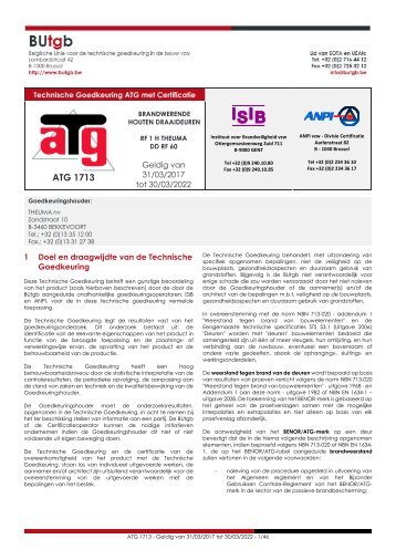 technische goedkeuring Benor1713NG06