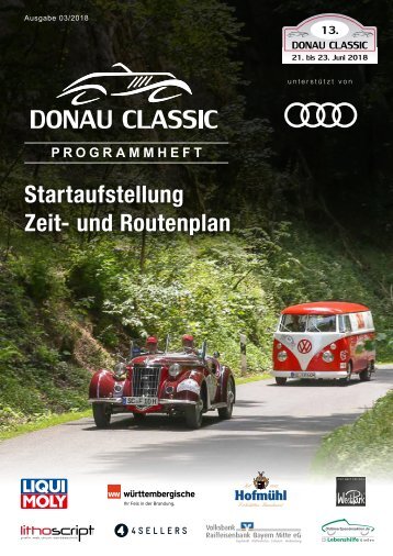 Donau Classic Programmheft 2018