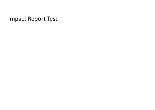 Impact Report Test