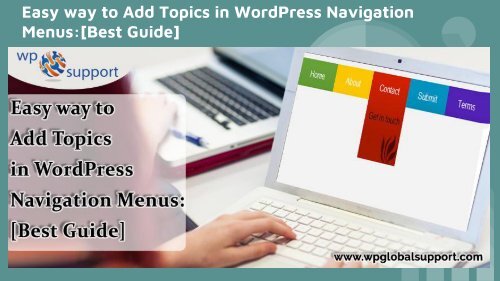 _Easy way to Add Topics in WordPress Navigation Menus_ [Best Guide]