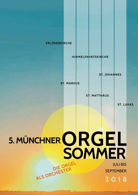 Orgelsommer 2018 Programm