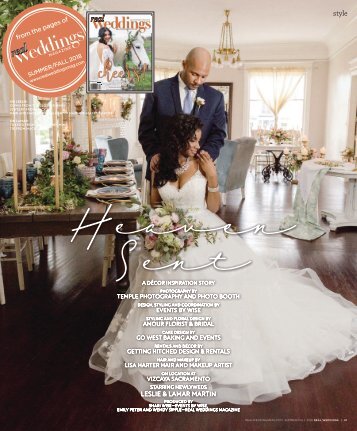Real Weddings Magazine - Summer/Fall 2018 - Heaven Sent-A Decor Inspiration Story {The Digital Layout}