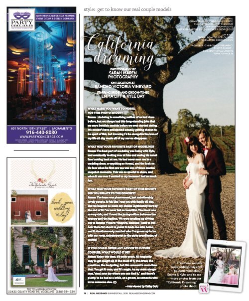 Real Weddings Magazine - Summer/Fall 2018 - California Dreaming-A Decor Inspiration Story {The Digital Layout}