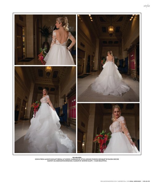 Real Weddings Magazine - Summer/Fall 2018 - Uptown Girls-Cover Model Finalist Photo Shoot {The Digital Layout}