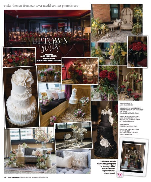 Real Weddings Magazine - Summer/Fall 2018 - Uptown Girls-Cover Model Finalist Photo Shoot {The Digital Layout}