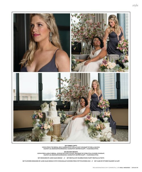 Real Weddings Magazine - Summer/Fall 2018 - Uptown Girls-Cover Model Finalist Photo Shoot {The Digital Layout}