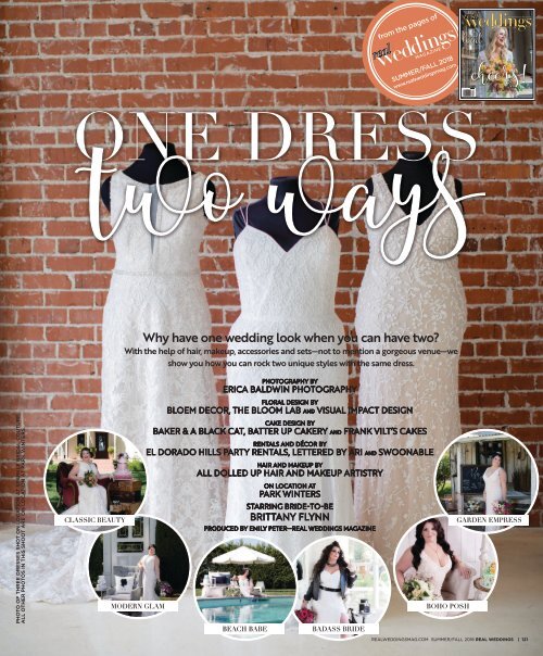 Real Weddings Magazine - Summer/Fall 2018 - One Dress Two Ways-A Fashion Story {The Digital Layout}