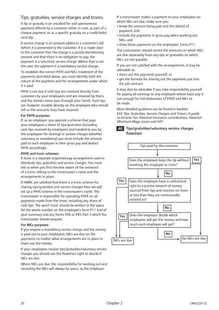 Employer Further Guide to PAYE and NICs - HM Revenue & Customs