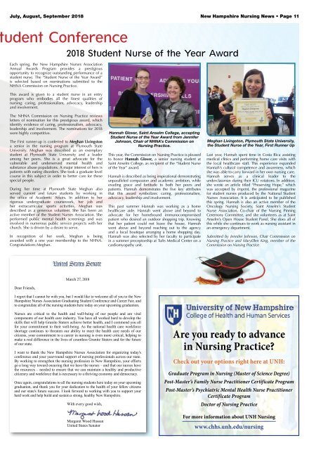 New Hampshire Nursing News - July 2018