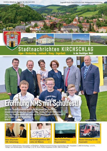 Stadtnachrichten Kirchschlag Ausgabe 226 Juni 2018