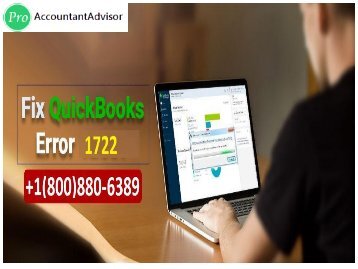 Quickbooks Install Error 1722