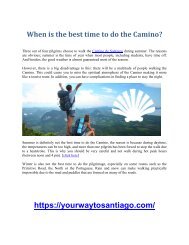 When is the best time to do the Camino