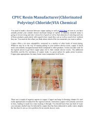 CPVC Resin Manufacturer