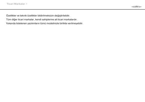 Sony VPCF22M1R - VPCF22M1R Mode d'emploi Turc