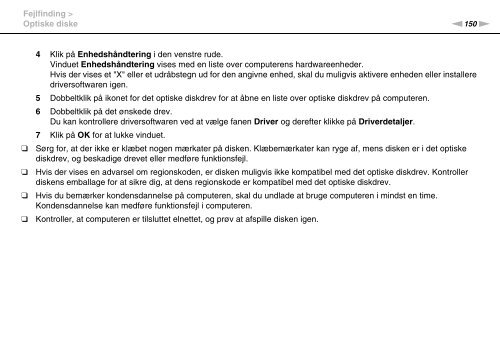 Sony VPCF22M1R - VPCF22M1R Mode d'emploi Danois