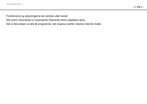 Sony VPCF22M1R - VPCF22M1R Mode d'emploi Danois