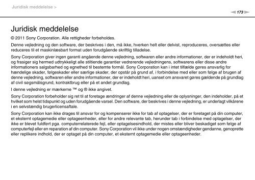 Sony VPCF22M1R - VPCF22M1R Mode d'emploi Danois